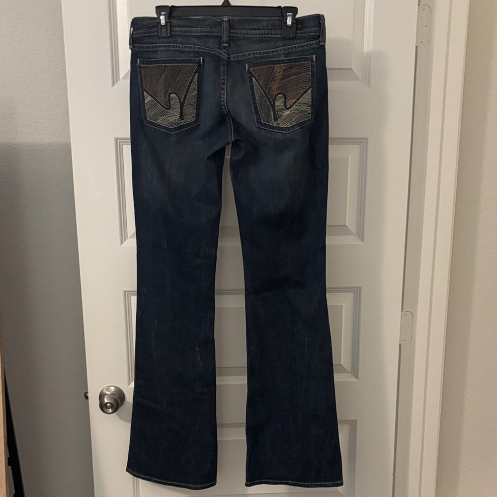 Citizens of Humanity Jeans SZ 31 Blue Paloma Stretch Low Waist Flair Leg NWT